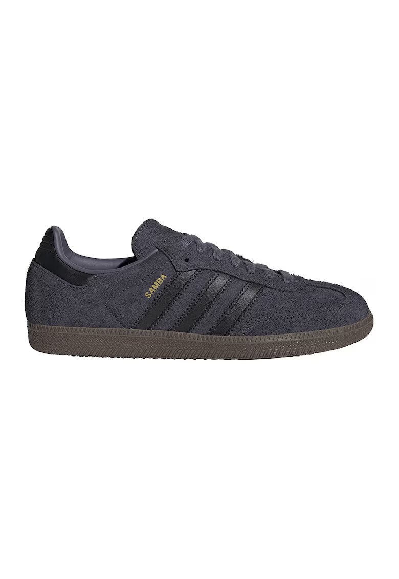 adidas Originals Велурени спортни обувки Samba - Черен/Антрацитно сиво