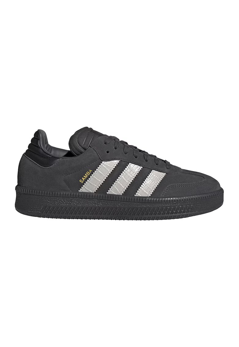 adidas Originals Велурени спортни обувки Samba с текстил - Светло сив/Антрацитно сиво