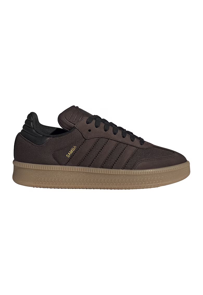 adidas Originals Велурени спортни обувки Samba с текстил - Тъмнокафяв
