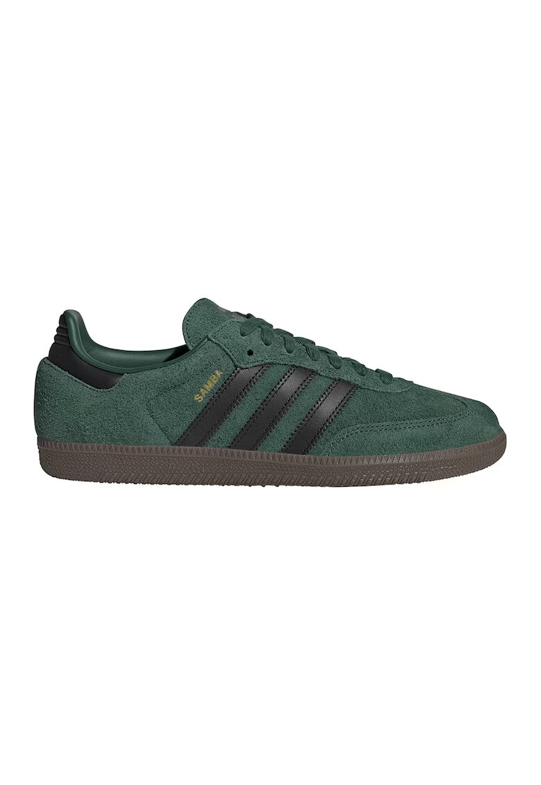 adidas Originals Велурени спортни обувки Samba - Зелен/Черен