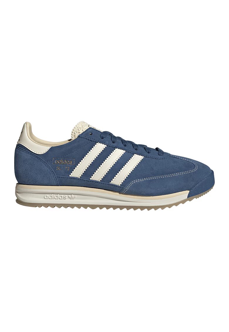 adidas Originals Велурени спортни обувки SL 72 - Мръснобял/Син