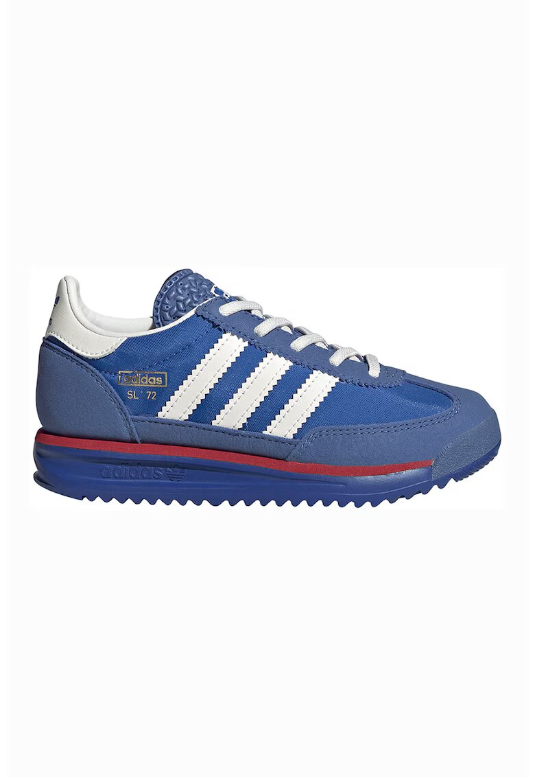 adidas Originals Велурени спортни обувки SL '72 RS - Бял/Син