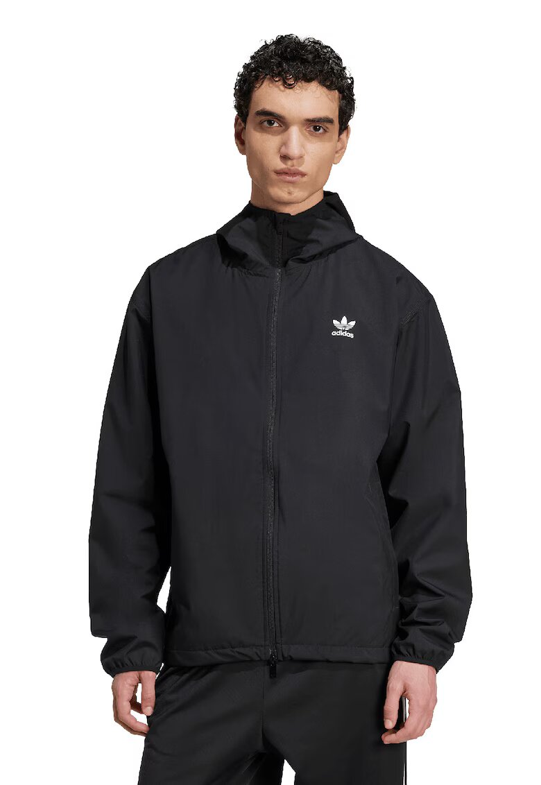 adidas Originals Яке Essentials с лого - Черен