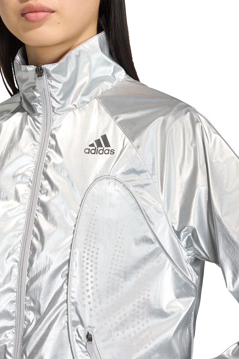 adidas Originals Яке с метализиран ефект Сребрист