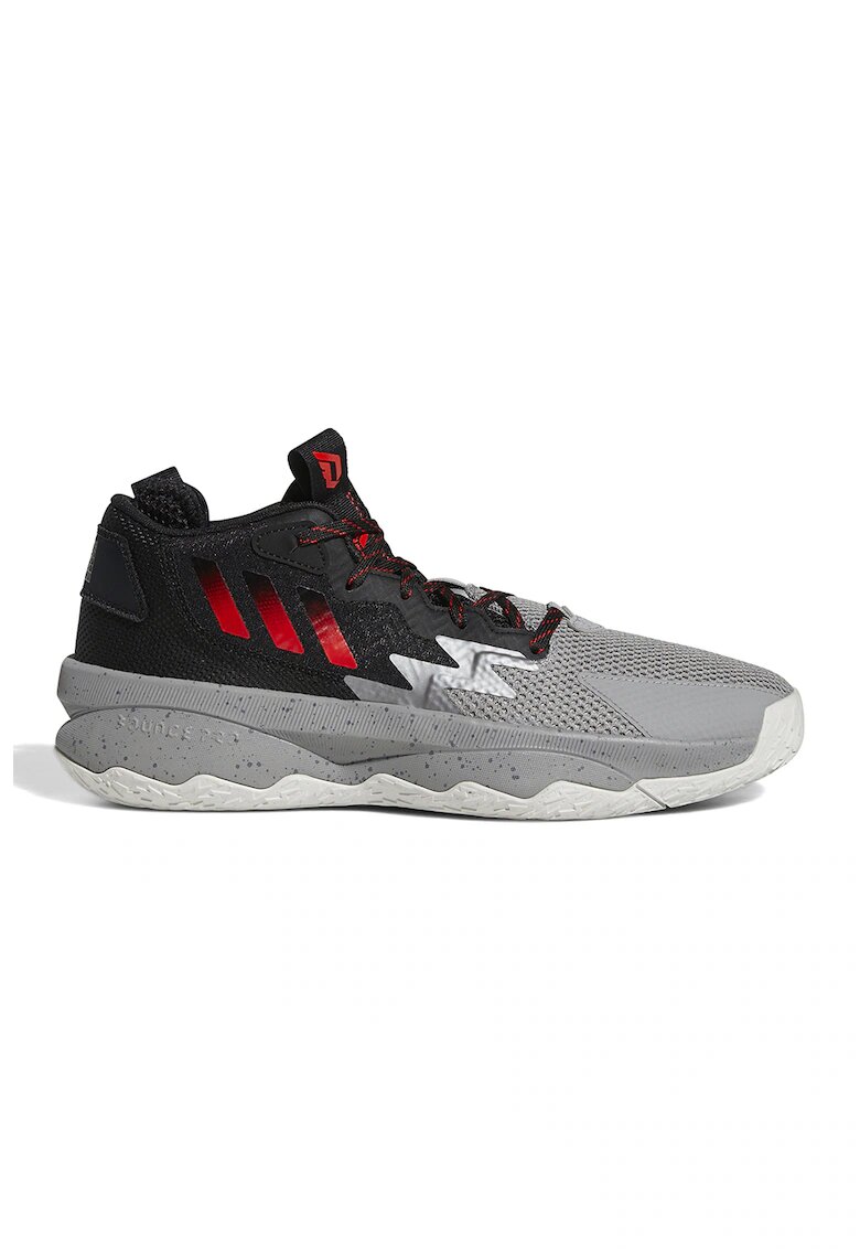adidas Performance Баскетболни обувки Dame 8 с мрежа - Черен/Сив