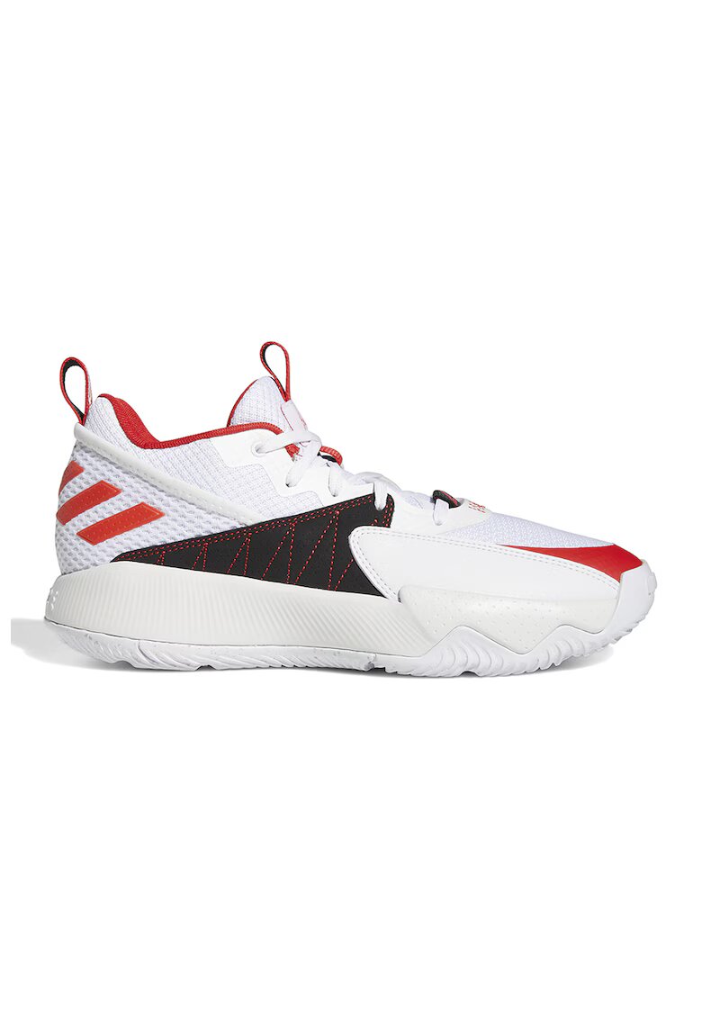 adidas Performance Баскетболни обувки Dame Certified с мрежа - Бял/Черен/Керемидено червено