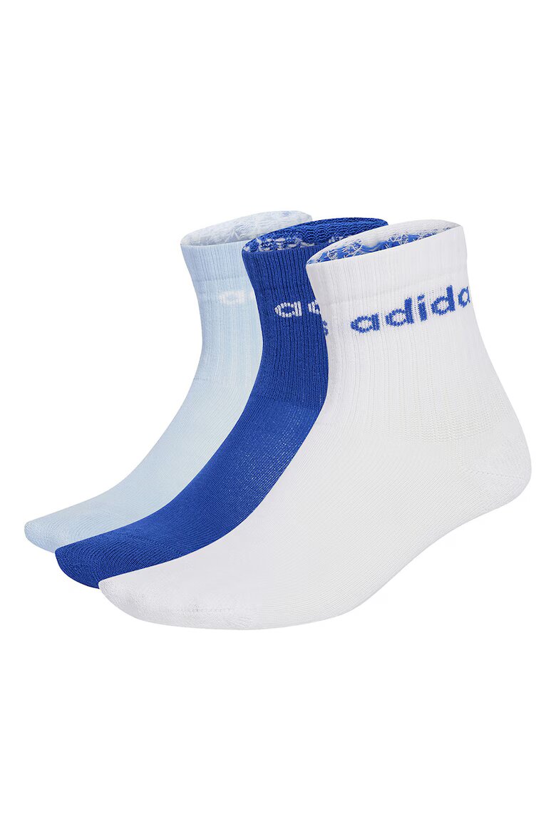 adidas Performance Чорапи с лого - 3 чифта Тъмносин/Бял/Ледено синьо