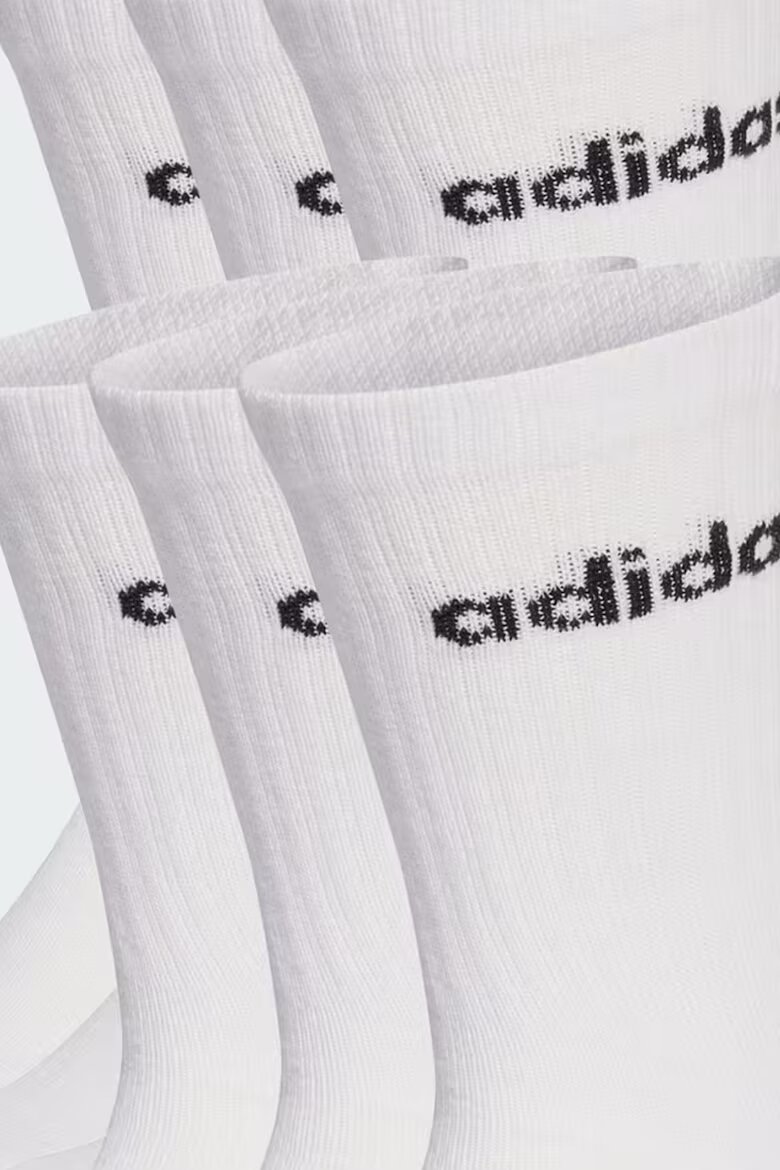 adidas Performance Чорапи с памук с лого - 6 чифта Черен/Бял