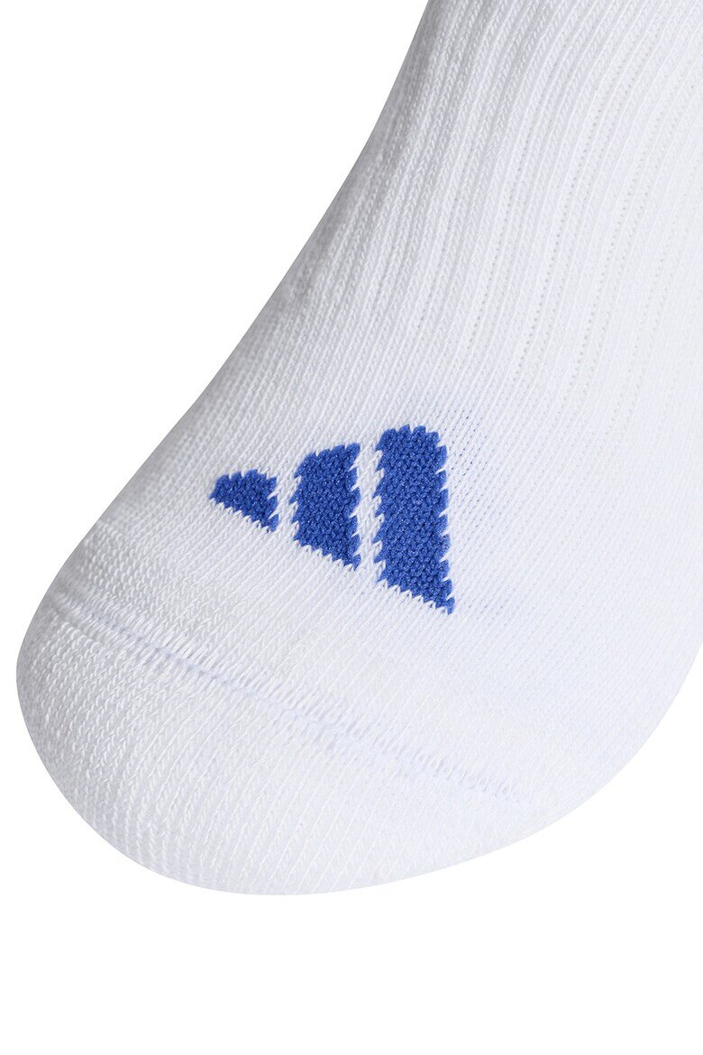 adidas Performance Дълги чорапи с омекотена стелка - 3 чифта Бял/Син