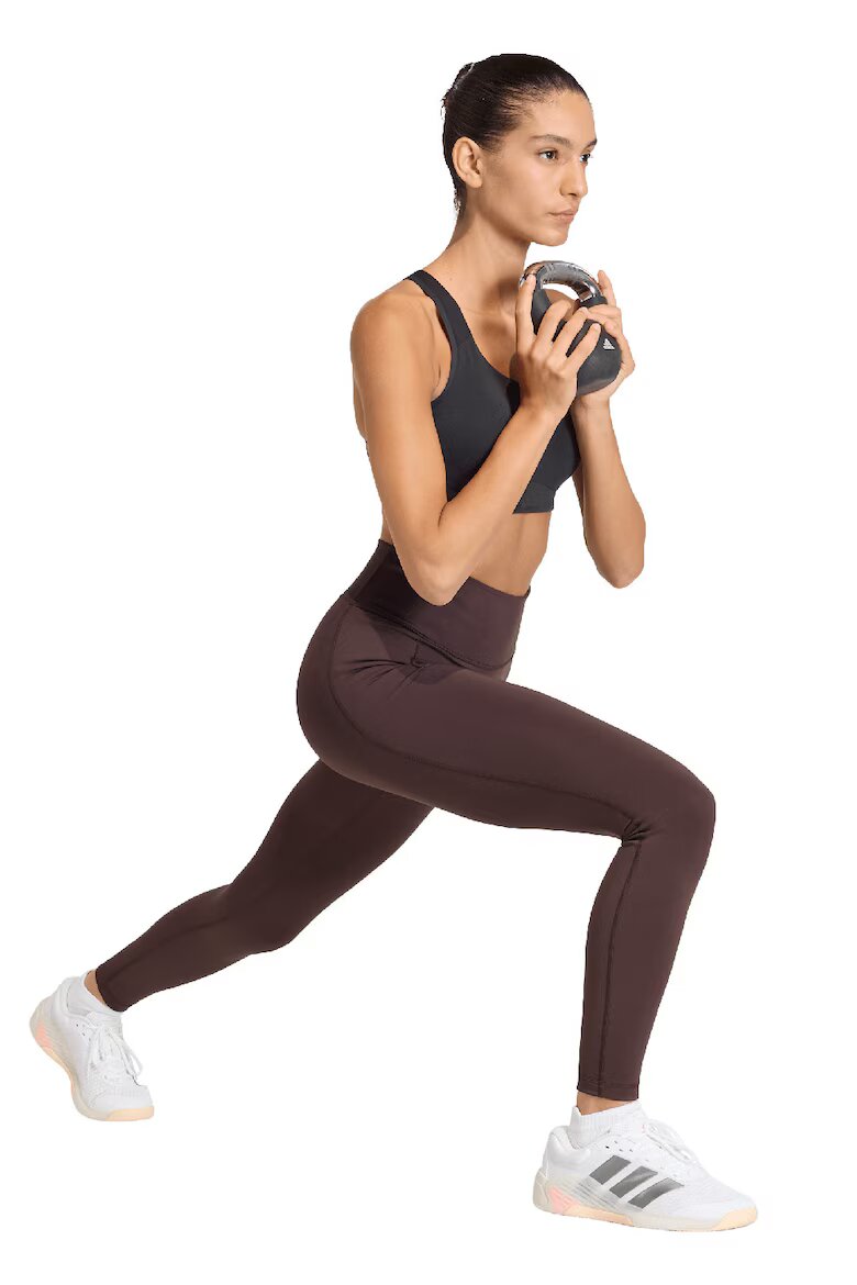 adidas Performance Фитнес клин с джобове встрани Кафяв