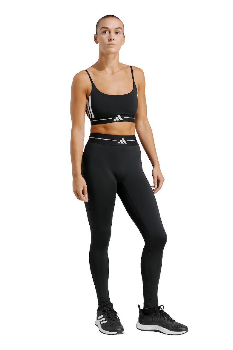 adidas Performance Фитнес клин с висока талия Бял/Черен