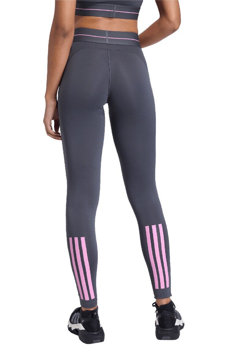 adidas Performance Фитнес клин с висока талия Светлорозов/Tъмносив