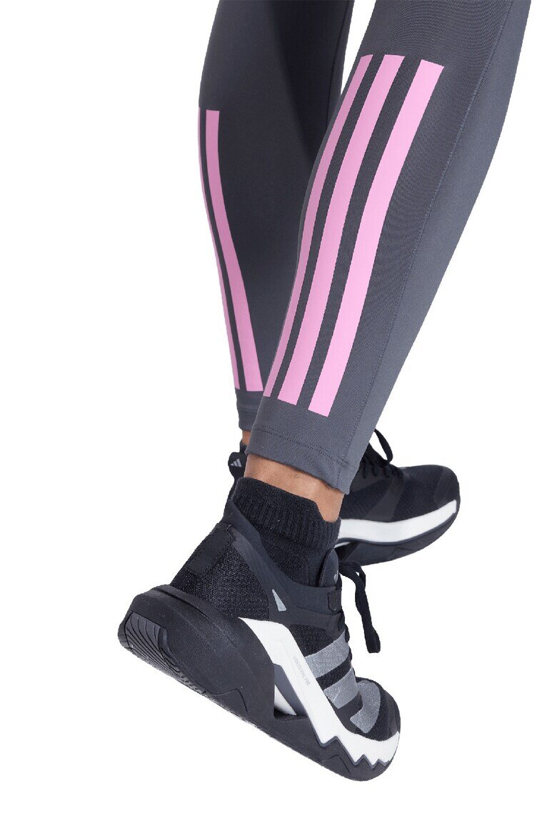 adidas Performance Фитнес клин с висока талия Светлорозов/Tъмносив