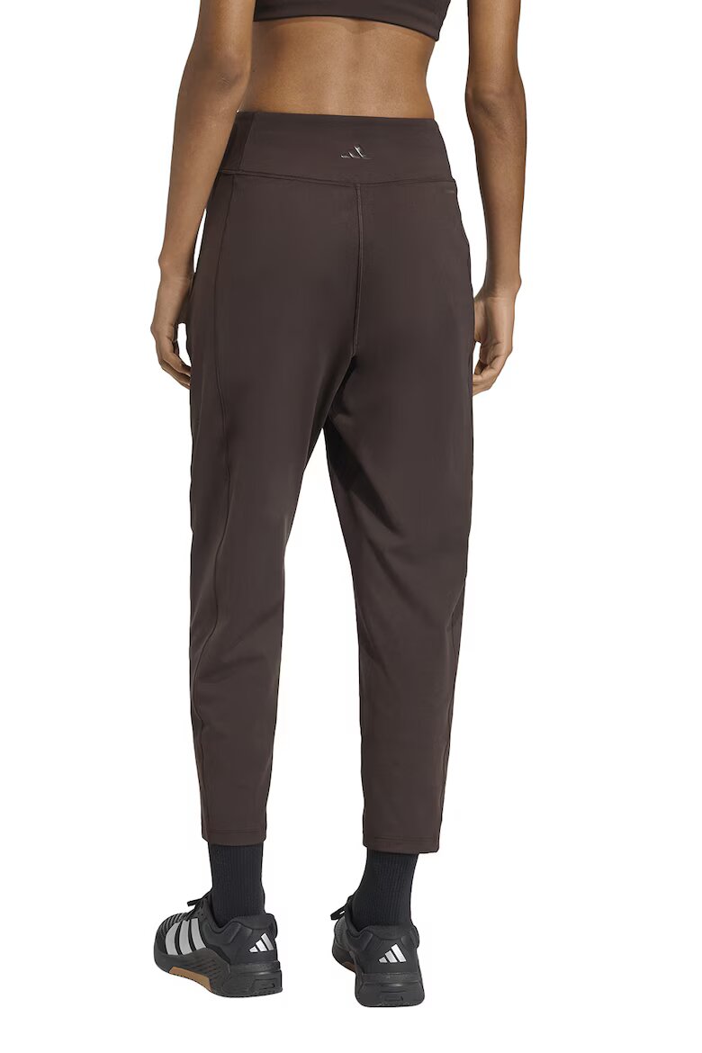 adidas Performance Фитнес панталон капри All Me Yoga Essentials Кафяв