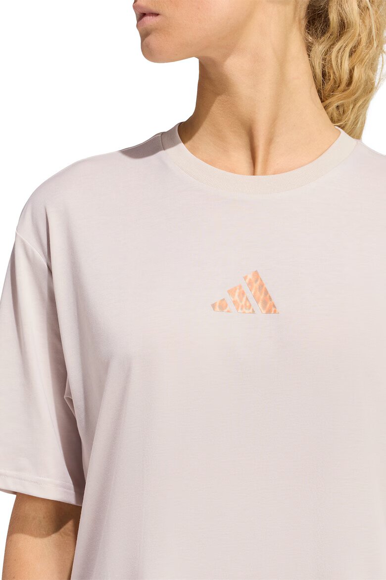 adidas Performance Фитнес тениска с паднали ръкави Крем