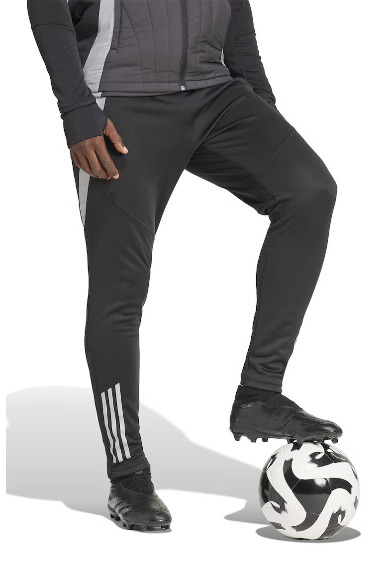 adidas Performance Футболен панталон Tiro 24 с лого - Черен/Мръснобял