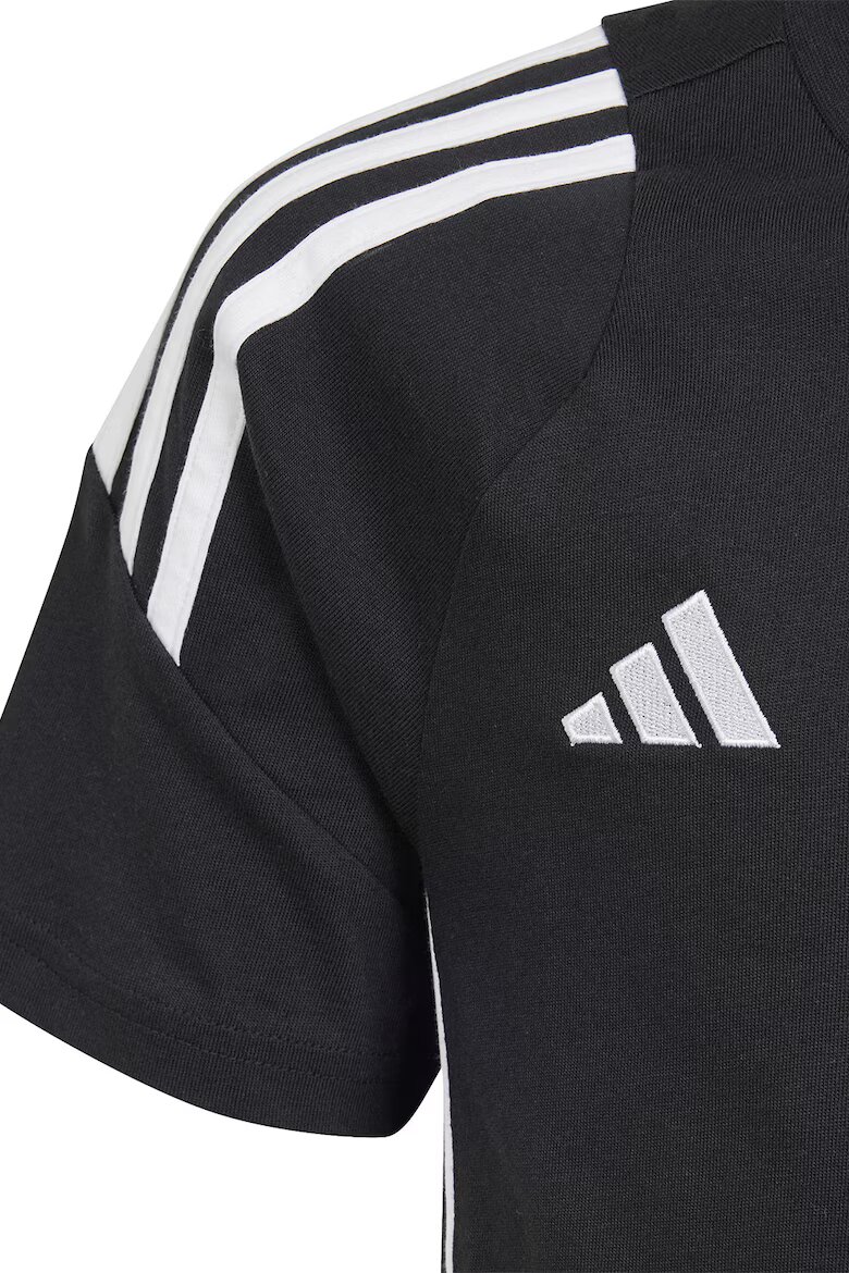 adidas Performance Футболна тениска с овално деколте Бял/Черен