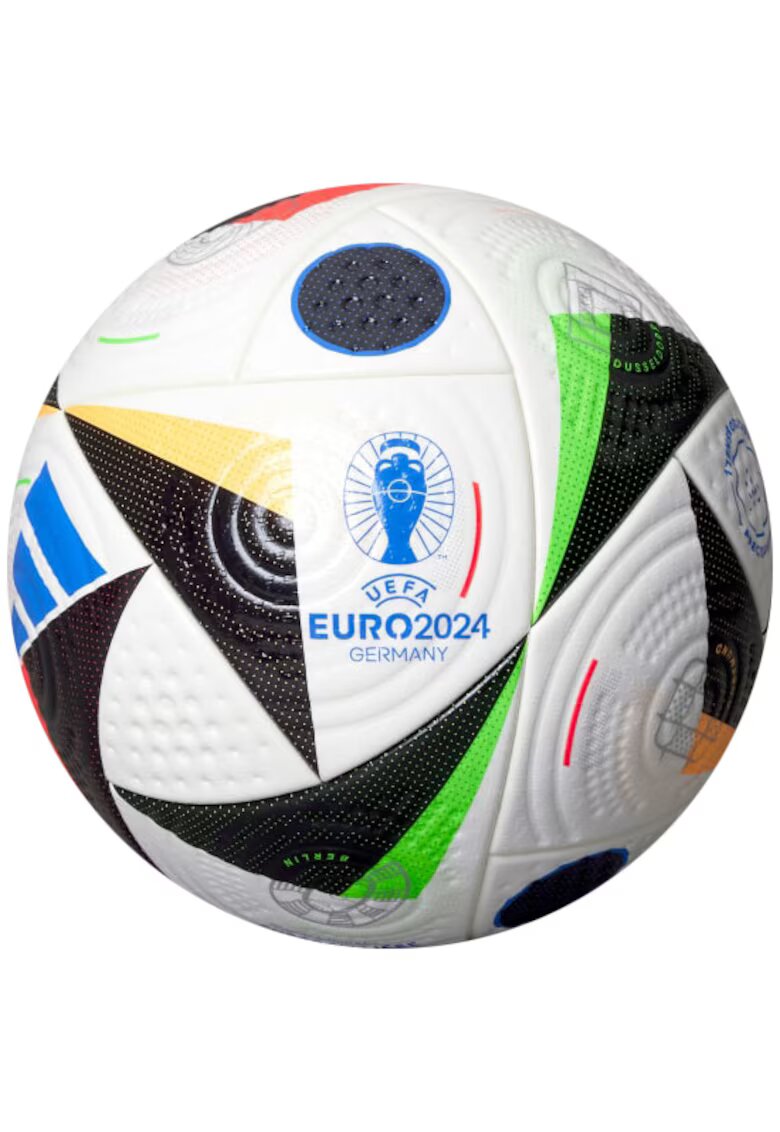 adidas Performance Футболна топка Adidas EURO24 Pro - Размер 5 - Бял/Черен