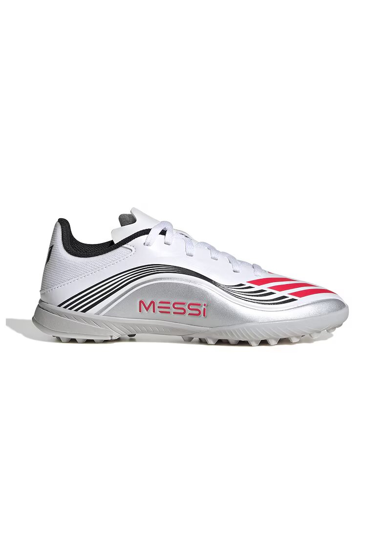 adidas Performance Футболни обувки F50 Messi League - Бял/Фуксия/Сребрист