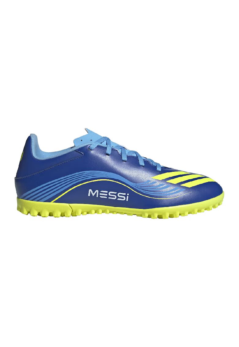 adidas Performance Футболни обувки F50 Messi League - Лайм зелено/Син