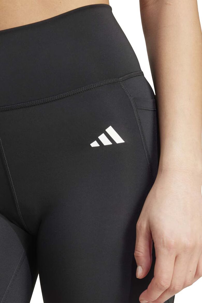 adidas Performance Къс фитнес клин с лого Черен