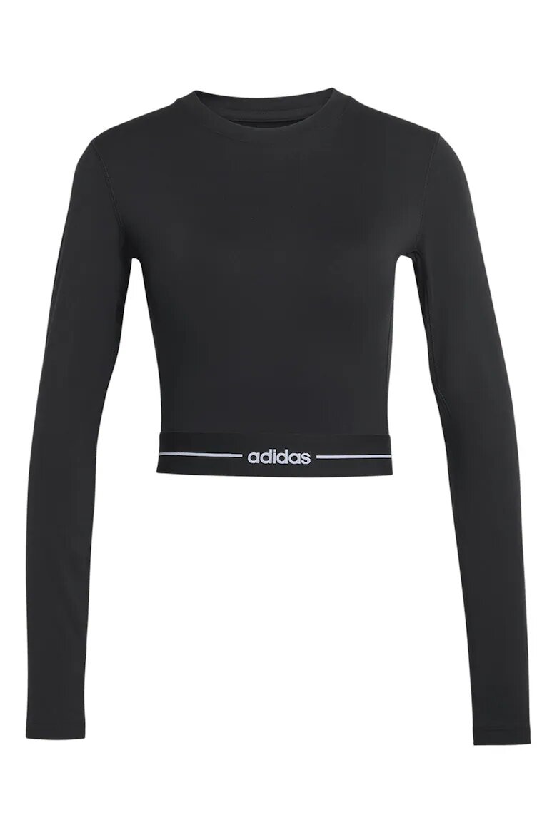 adidas Performance Къса тренировъчна блуза Hyperglam Черен