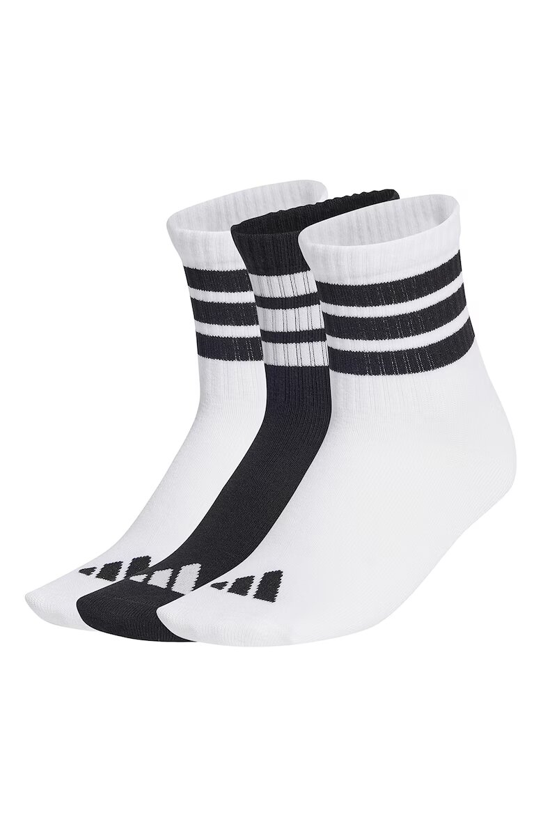 adidas Performance Къси чорапи 3 чифта Бял/Черен