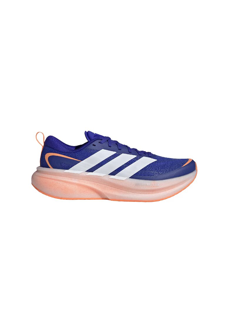 adidas Performance Маратонки Supernova Glide със светлоотразители - Бял/Оранжев/Кралско Синьо