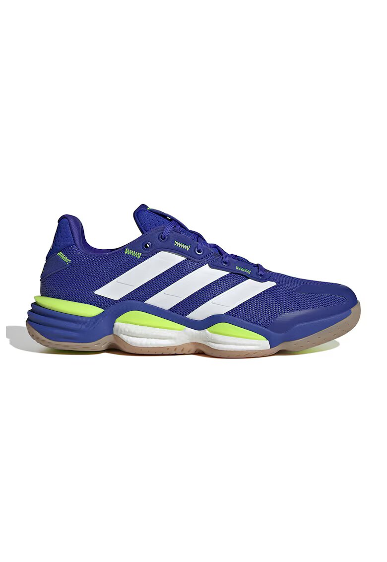 adidas Performance Мрежести спортни обувки Stabil 16 Indoor със синтетика - Бял/Кралско Синьо/Лайм зелено