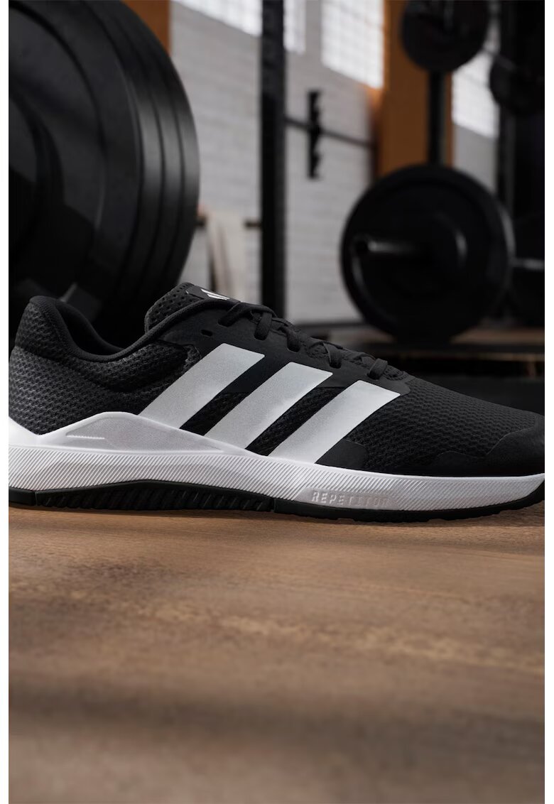 adidas Performance Мрежести тренировъчни обувки Dropset Base - Бял/Черен