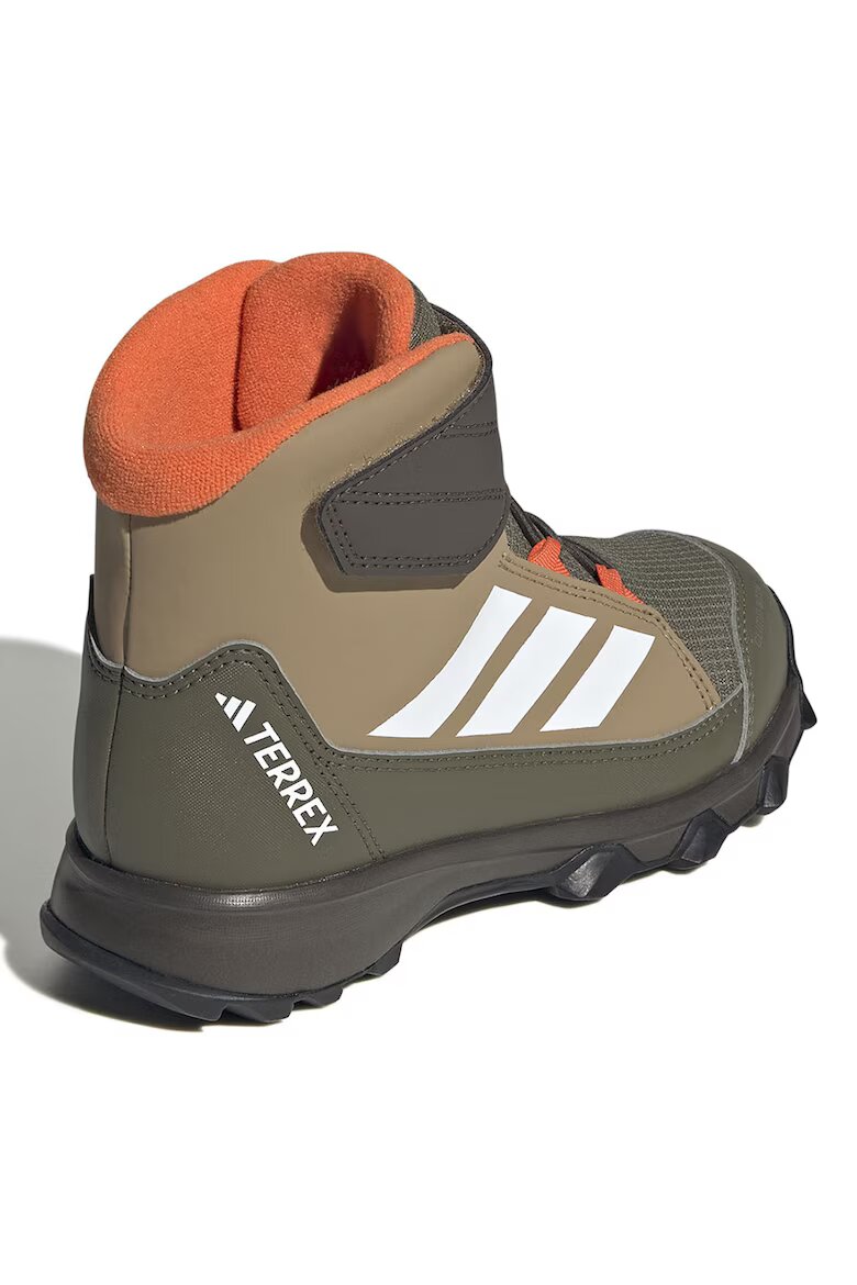 adidas Performance Непромокаеми боти Terrex Snow с велкро Бял/Маслинено зелено