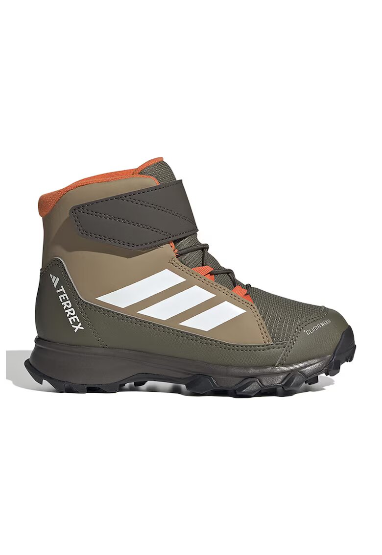 adidas Performance Непромокаеми боти Terrex Snow с велкро - Бял/Маслинено зелено