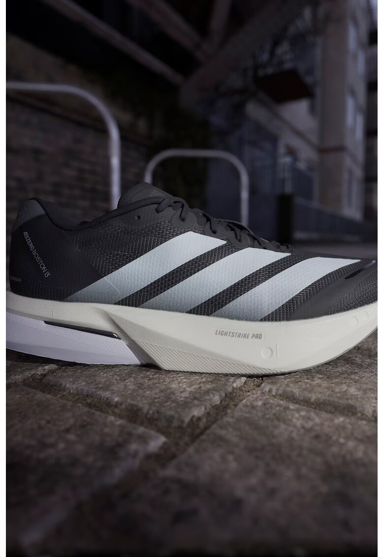 adidas Performance Обувки за бягане Adizero Boston 13 със синтетика - Черен/Сребрист