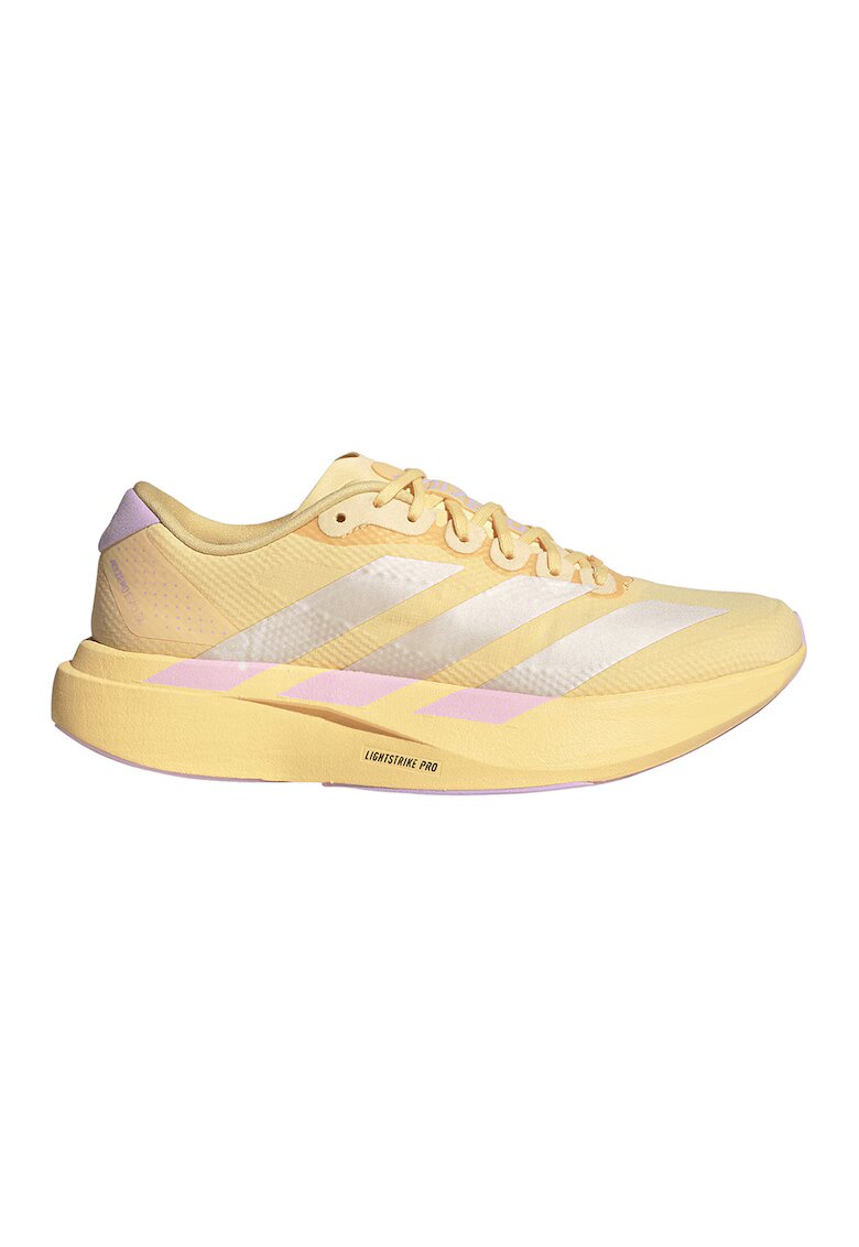 adidas Performance Обувки Adizero Evo за бягане с лого - Неоново жълто/Сребрист