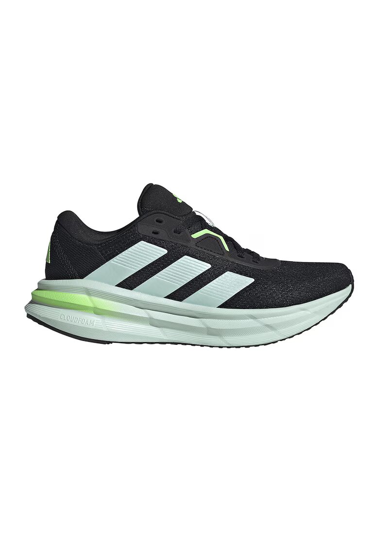 adidas Performance Обувки Galaxy 7 за бягане с лого - Черен/Бледозелен