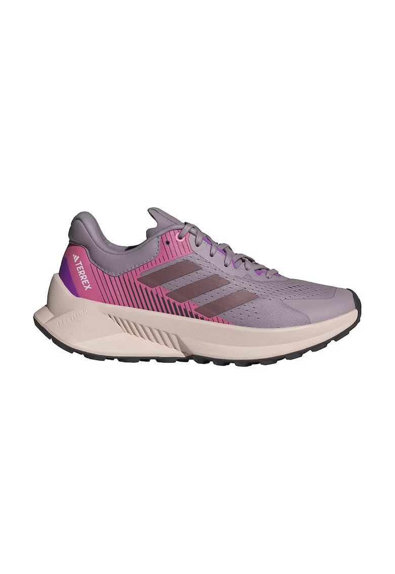 adidas Performance Обувки Soulstride Flow за трейл бягане - Бледа лила/Розово