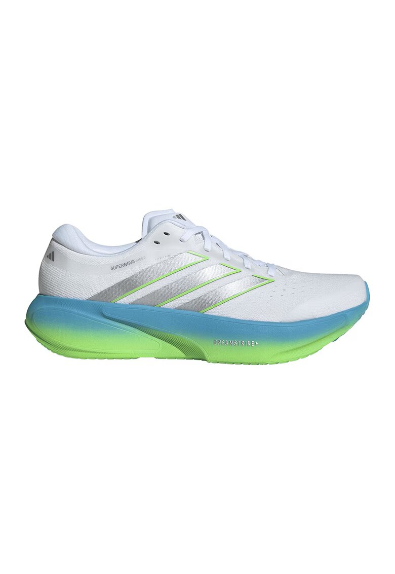 adidas Performance Обувки за бягане Supernova Rise 3 - Пастелносин/Електриково Зелено/Бял