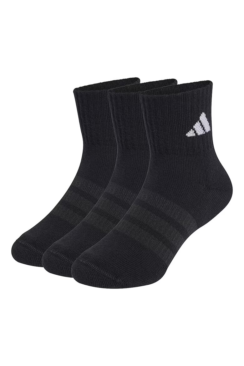 adidas Performance Омекотени къси чорапи 3 чифта Черен/Мръснобял
