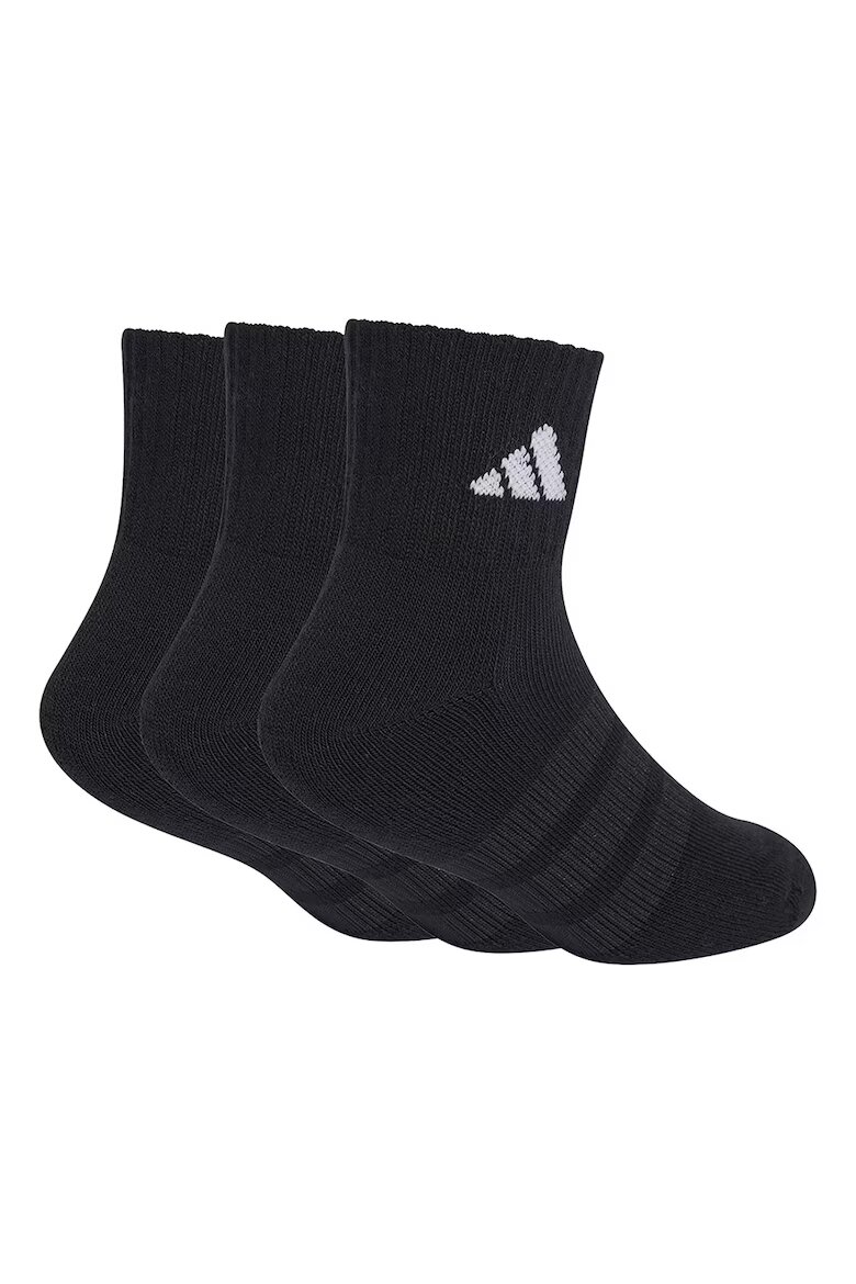 adidas Performance Омекотени къси чорапи 3 чифта Черен/Мръснобял