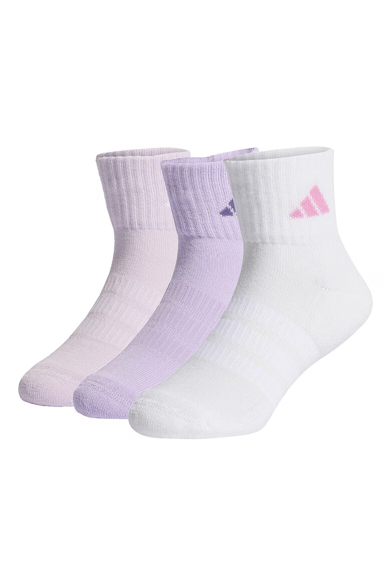 adidas Performance Омекотени къси чорапи 3 чифта Лилав/Мръснобял/Бледо розово