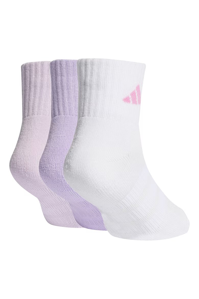 adidas Performance Омекотени къси чорапи 3 чифта Лилав/Мръснобял/Бледо розово