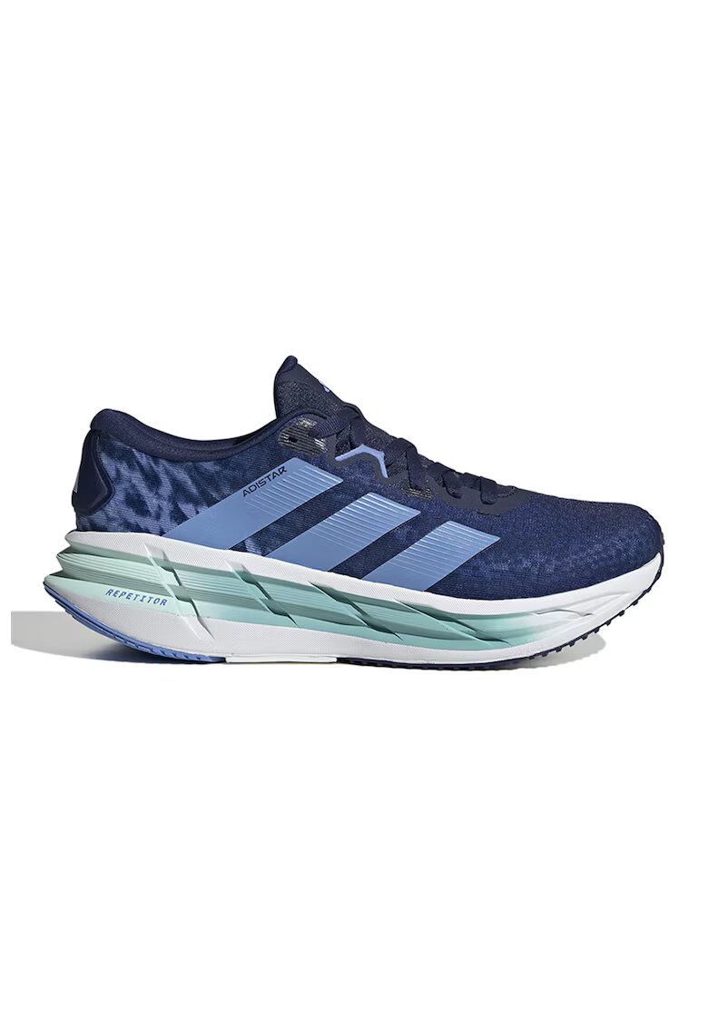 adidas Performance Скосени обувки за бягане Adistar 4 - Бял/Индигово синьо