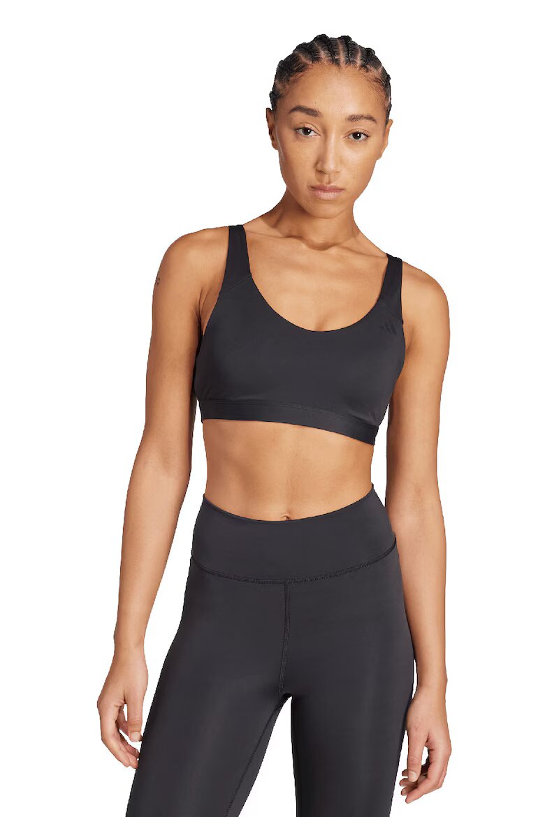 adidas Performance Спортно бюстие All Me Essentials Черен