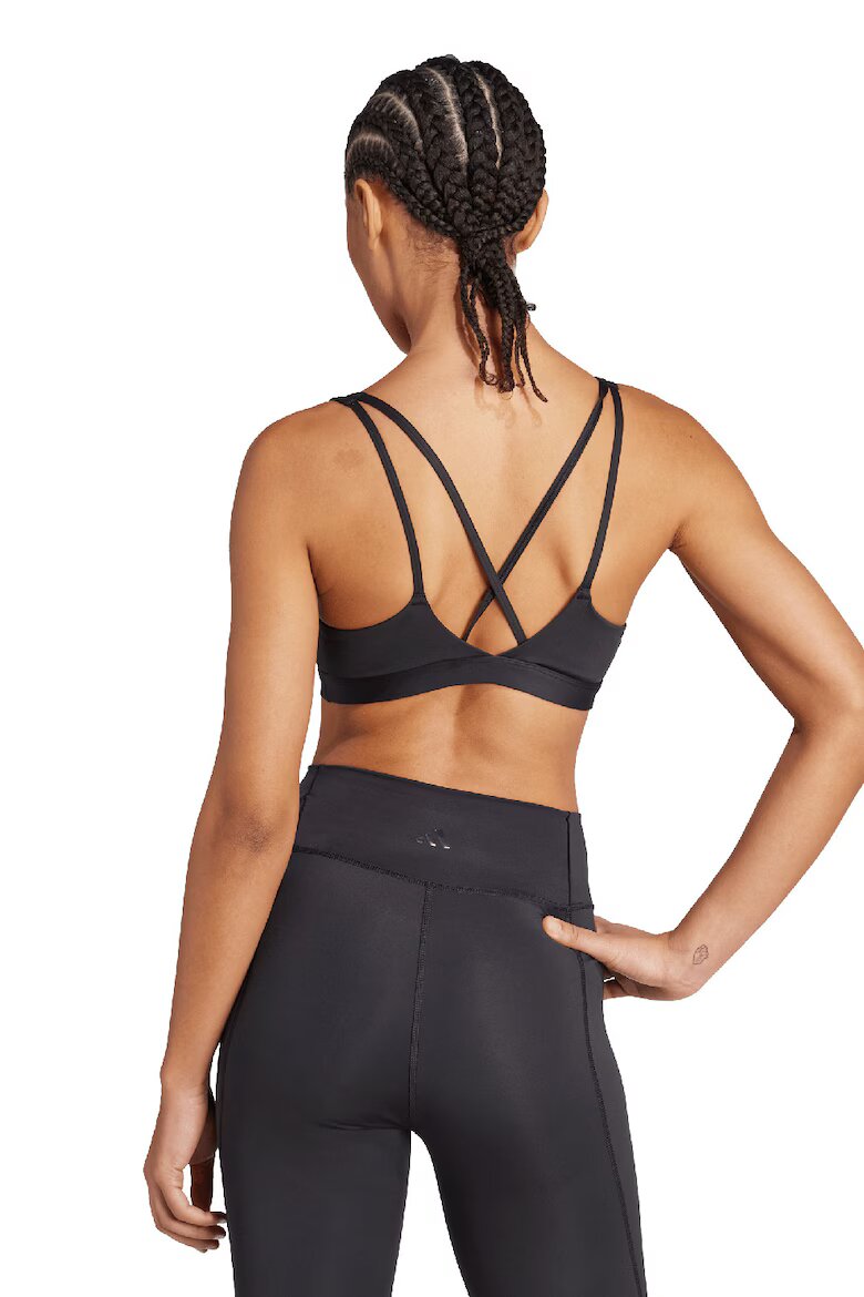 adidas Performance Спортно бюстие All Me Essentials Черен