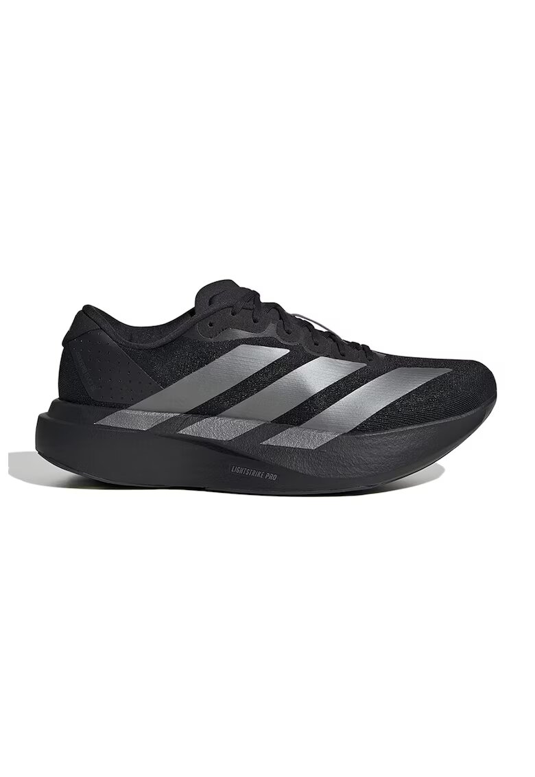 adidas Performance Текстилни обувки Adizero EVO за бягане с метализирано лого - Черен/Сребрист