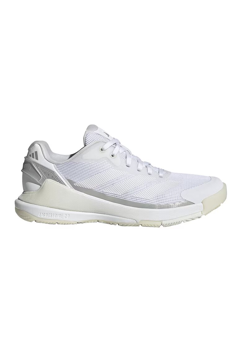 adidas Performance Текстилни обувки за падел Crazyquick - Бял - Сребрист -