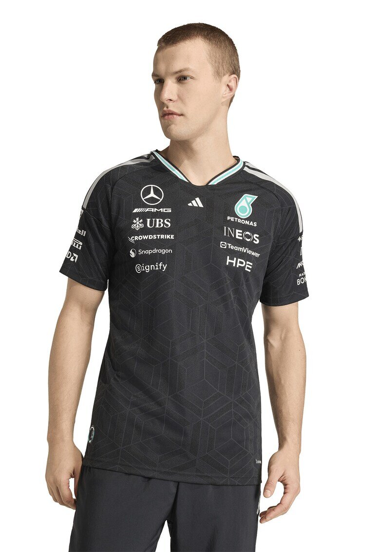 adidas Performance Тениска за моторни спортове Mercedes-AMG Petronas Formula 1 - Бял/Черен