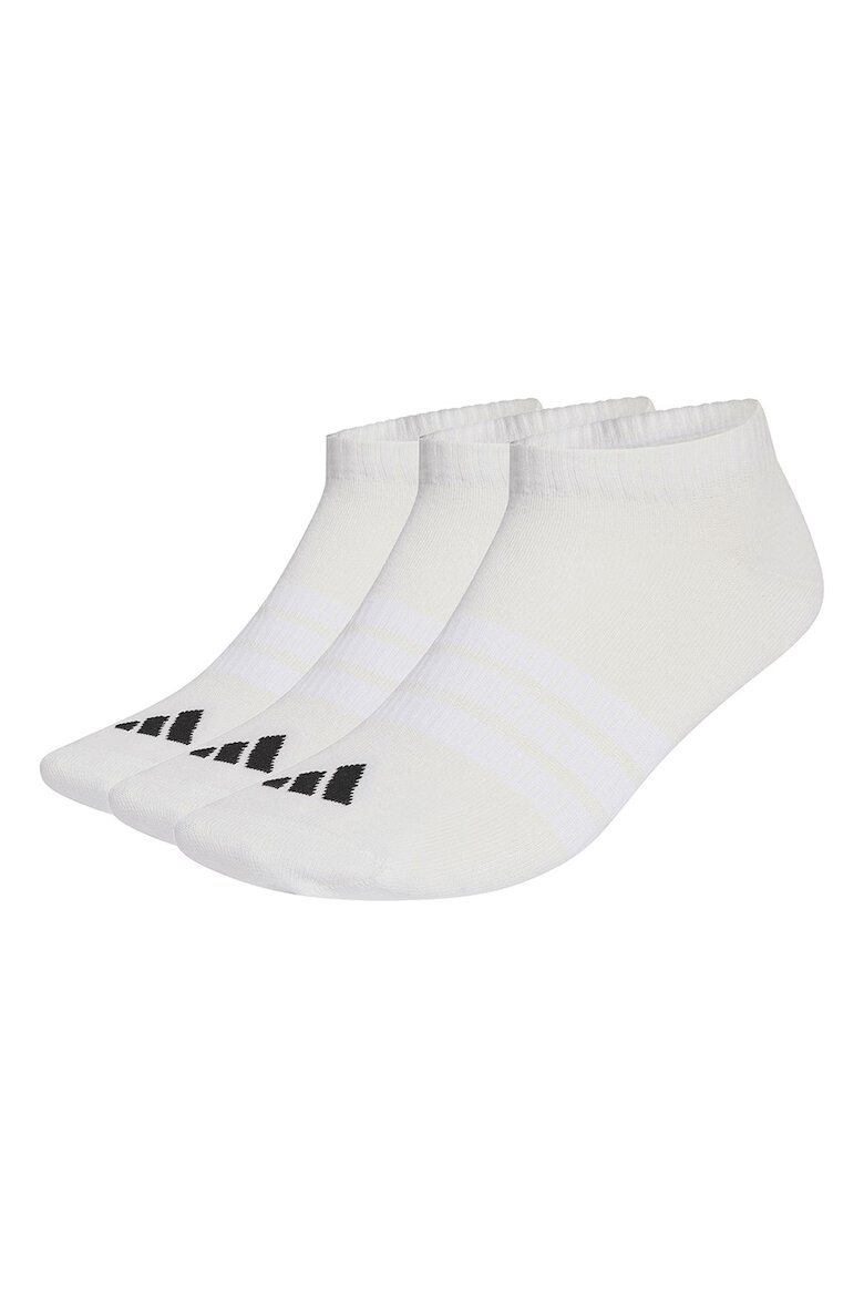 adidas Performance Унисекс чорапи до глезена Essentials 3 чифта Слонова кост/Черен