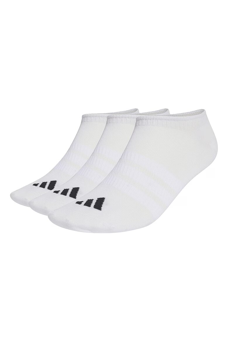 adidas Performance Унисекс чорапи Essentials с лого - 3 чифта Бял/Черен