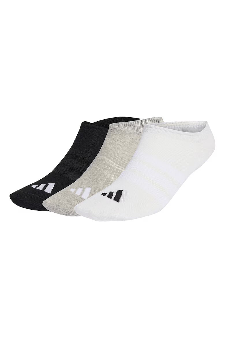 adidas Performance Унисекс чорапи Essentials с лого - 3 чифта Бял/Черен/Сиво-бежов